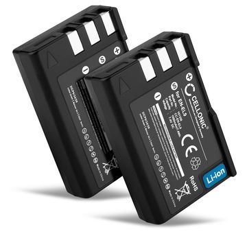 2x Batteri for Nikon D3000 D5000 D60 D40 D40x, EN-EL9 EN-EL9A EN-EL9E 1000mAh fra CELLONIC