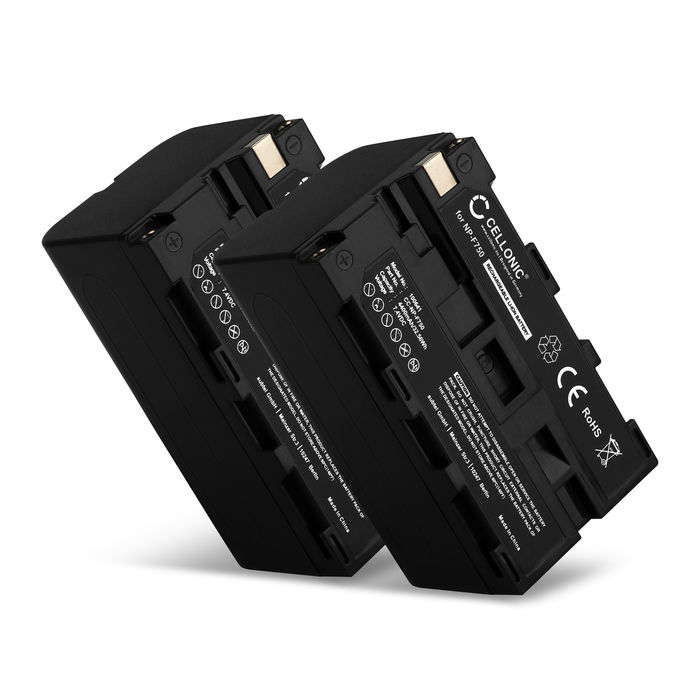 2x Batteri Sony NP-F330 - 4400mAh