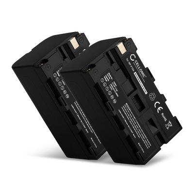 2x Batteri for Sony HXR-MC2500 HXR-NX100 NX5 Z Cam E2 HDR-FX1 FX7 FX1000 NEX-FS700R HVR-Z1 Kameraer 4400mAh fra CELLONIC