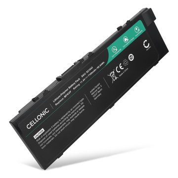 1x Batteri for Dell Precision M7510, M7710, 15 7510, 15 7520, 17 7710, M7520, MFKVP, GR5D3, RDYCT 6400mAh 11.1V fra CELLONIC