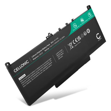 Batteri for Kompatibel mit Dell Latitude 12 E7270 Latitude 12 E7470 Latitude 14 E7470 Latitude E7270 7200mAh 7.4V fra CELLONIC