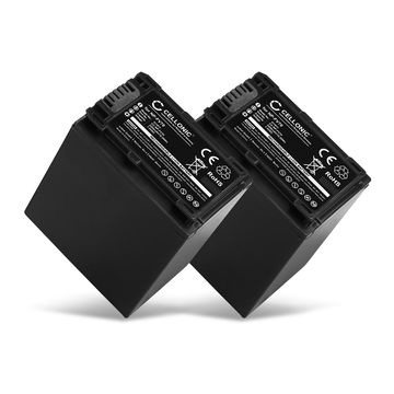 2x Batteri for Sony FDR-AX33, -AX100, -AX53, -AXP33, HDR-PJ620, -PJ810, HDR-CX900, NEX-VG30 Kameraer 2200mAh fra CELLONIC