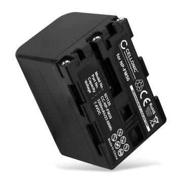 Batteri for Sony HVR-A1 HDR-SR1 HDR-HC1 GV-D1000 DCR-TRV38 TRV20 TRV330 TRV285 NPFM30 NPQM71D NPQM91 Kameraer 3200mAh fra CELLONIC