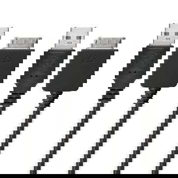 2x USB Kabel for Sony Walkman NW-A55L NWZ-ZX2 NWZ-A15 A10 NWZ-A816 A818 NWZ-E858 NWZ-ZX1 ZX100 - 1m Ladekabel USB Ledning  Datakabel svart