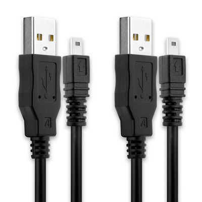 USB Kabel for Sony Alpha 100 A200 A300 A700 A850 A900 / DSC-H200 DSC-H300 DSC-H400 - 1.5m Ladekabel Datakabel, svart