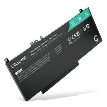 Batteri for Dell Latitude 5450, E5450, E5550, E5470, E5570, E5270, E5250, Vostro 3510, Precision 3510, CHWGG, 7200mAh 7.4V fra CELLONIC