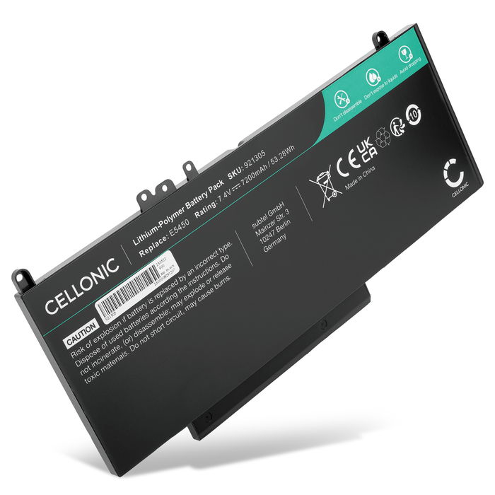 Batteri for Dell Latitude 5450 Accu 7200mAh Akku bytte Batteri