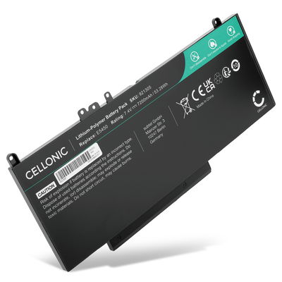 Batteri for Dell Latitude 5450, E5450, E5550, E5470, E5570, E5270, E5250, Vostro 3510, Precision 3510, CHWGG, 7200mAh 7.4V fra CELLONIC