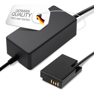 Strømforsyning til Canon EOS RP, EOS 200D EOS 77D, 800D 850D (AC-E6 AC-E6N + DR-E18) – AC-adapter (ACK-E18) (ca. 3m ladekabel – 8V, 2A, 24W) () fra CELLONIC