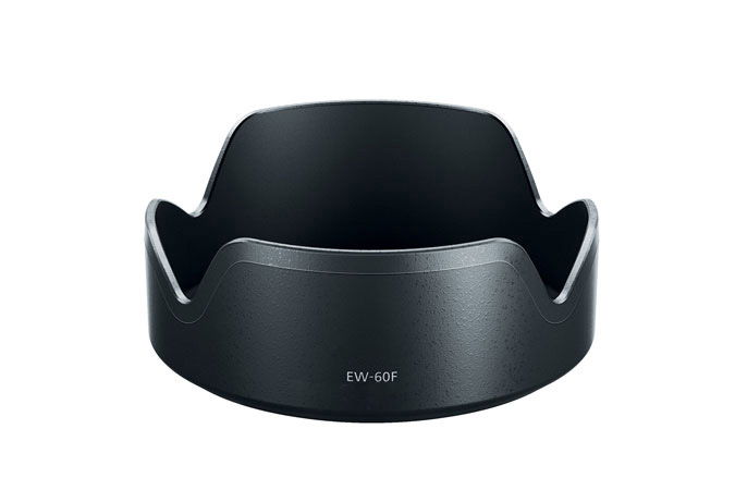 EW-60F Kamera Solblender for Canon EF-M 18-150mm 1:3,5-6,3 IS STM – Plast Bajonett Solblender fra CELLONIC