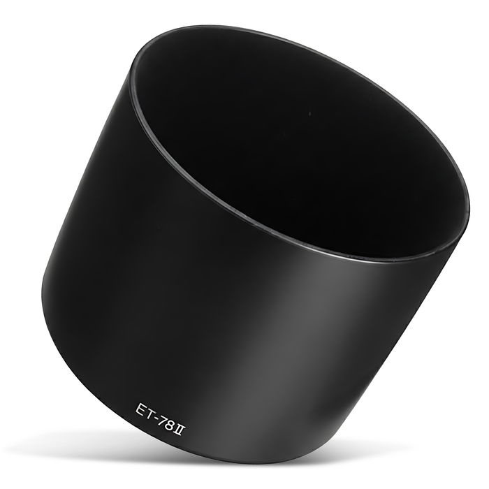 ET-78 II Kamera Solblender for Canon EF 135mm f/2L USM, EF 180mm f/3.5L Macro USM – Plast Bajonett Solblender fra CELLONIC