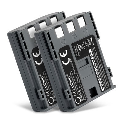 2x Batteri for Canon EOS 400D, 350D, VIXIA HF R10, HF R100, HV40, MD101, PowerShot G7, G9, S70 Kameraer 700mAh fra CELLONIC