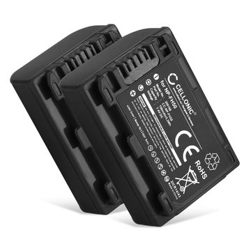 2x Batteri for Sony Alpha 230 A230 A290 A330 A380 A390, HX200V, NP-FH60 NP-FH50 NP-FH40 NP-FH30 Kameraer 700mAh fra CELLONIC