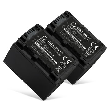 2x Batteri for Sony FDR-AX33, CX625, CX250, HDR-PJ620, FDR-AX100, CX270, CX260, FDR-AXP33 Kameraer 1500mAh fra CELLONIC