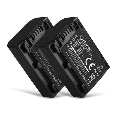 2x Batteri for Sony FDR-AX33 FDR-AX53 AX100 AX700 HDR-CX625 CX900 CX220 CX190 NEX-VG10 VG30 Kameraer 650mAh fra CELLONIC