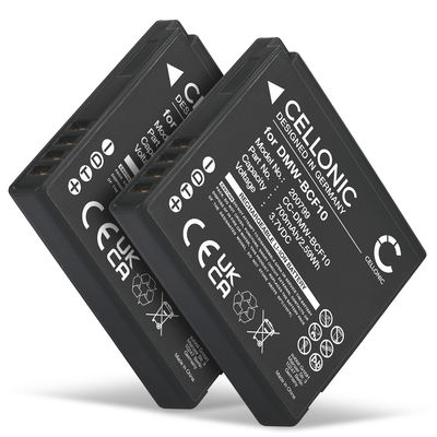 2x Batteri for Panasonic Lumix DMC-FS62 DMC-FS10 FS6 FS7 FS15 FS30 FS42 FS62 700mAh fra CELLONIC