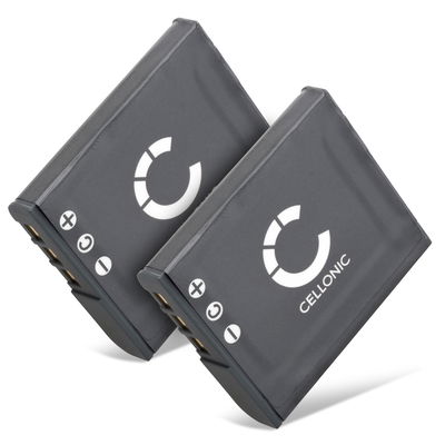 2x Batteri for Sony Cyber-shot DSC-HX20V DSC-H50 H3 H7 H9 H10 H20 H50 H55 H70 -H90 DSC-HX9V Kameraer 900mAh fra CELLONIC