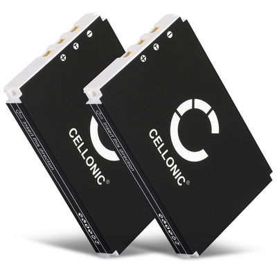 2x Batteri for Logitech Harmony 1000 Remote 1100 1100i 915 Squeezebox - 190582-0000,F12440056,K398,L-LU18 (1300mAh) reservebatteri