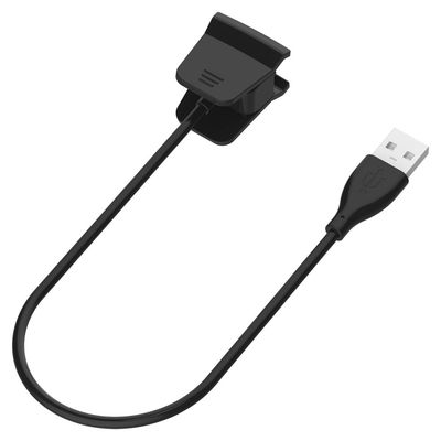 USB Kabel for FitBit Alta HR - 0,20m Ladekabel USB Ledning PVC Datakabel svart
