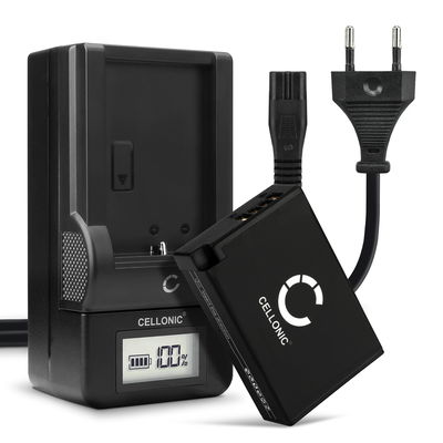 Batteri for Canon 750D EOS 760D EOS 770D EOS 800D EOS Kiss X8i EOS M3 EOS M5 M6 Rebel T6i Kameraer 950mAh + Lader fra CELLONIC