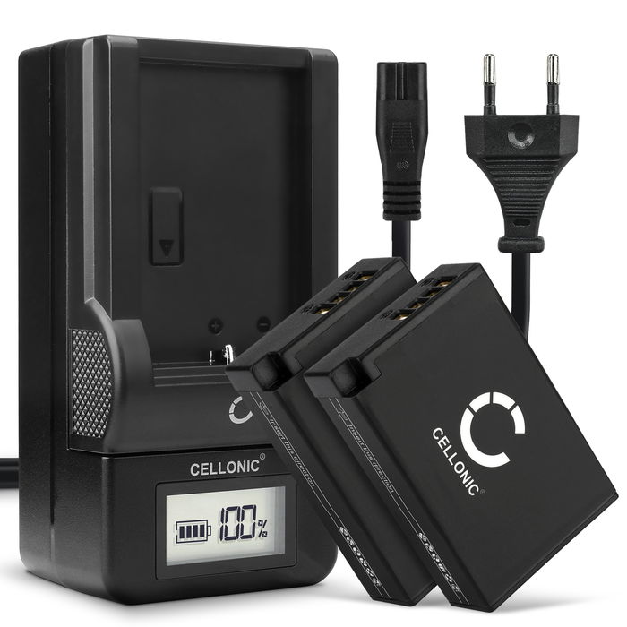 2x Batteri Canon EOS 250D 950mAh + Lader