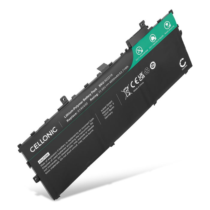 Lenovo ThinkPad X1 Carbon Gen 6 Batteri 11.55V 4650mAh fra subtel