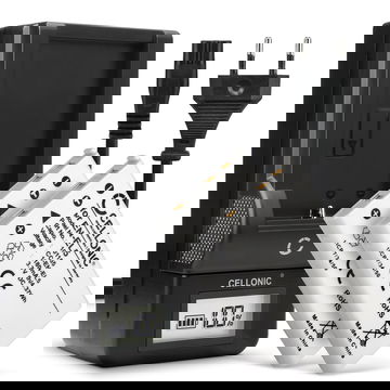 2x CELLONIC Camera Battery for Nikon Coolpix P510 P520 P530 P500 P100 P90 P80 P6000 P51000 P4 P3 CoolPix S10 3700 7900 5900 Replacement EN-EL5 Battery 1180mAh Backup + Charger MH-61