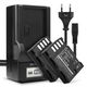 2x Batteri DMW-BLF19 DMW-BLF19e DMW-BLF19pp 2000mAh + Lader