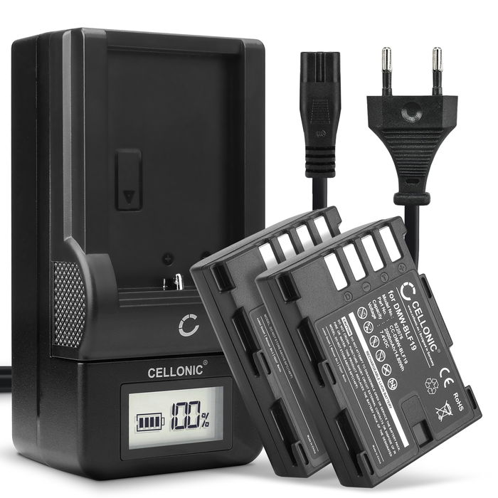 2x Panasonic DMW-BLF19E Ladere