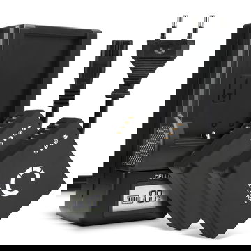 2x Batteri for Panasonic Lumix DC-GX9 DMC-LX100 DMC-GX80 DMC-TZ80 TZ81 TZ100 TZ101 DC-TZ90 Kameraer 730mAh + Lader fra CELLONIC