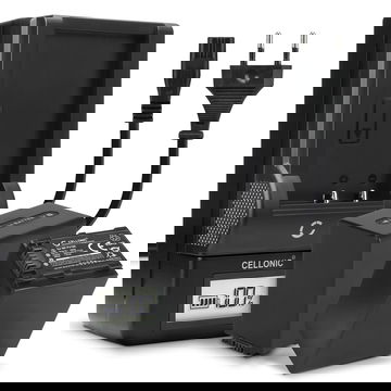 2x Batteri for Sony HDR-CX625 HDR-CX730 CX700 HDR-CX570 CX550 HDR-CX410 HDR-CX330e HDR-CX280 Kameraer 3300mAh + Lader fra CELLONIC