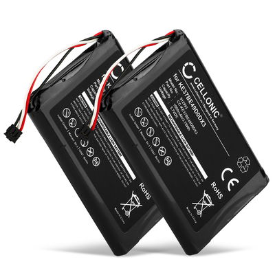 2x Batteri til Garmin Edge 800 / Edge 810 / Edge Touring - 361-00035-00, KE37BE49D0DX3 (1000mAh) Reservebatteri