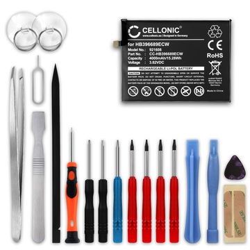 Batteri for Huawei Mate 9 / 9 Pro - HB396689ECW (4000mAh) + Verktøy, reservebatteri