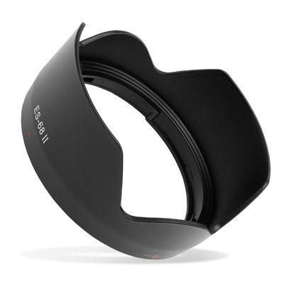 ES-68 II Kamera Ø 49mm Solblender for Canon EF 50mm f/1.8 STM – Plast Bajonett Blomst- / Tulipan- / Kronblad- Solblender fra CELLONIC