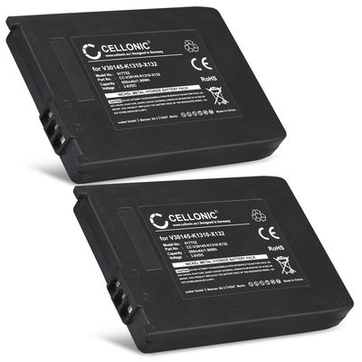 2x Batteri til Siemens Gigaset 4000 Micro, 4010, 4015, 4215, Gigaset SL3501, Gigaset M1, Active M - V30145-K1310-X132 (500mAh) Reservebatteri