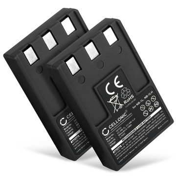 2x Batteri for Canon Digital IXUS 300 330 400 430 500 IXUS V2 V V3 PowerShot S100 Digital ELPH NB-1LH (850mAh, 3.7V) fra CELLONIC