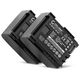 2x Batteri BP-807 BP-809 BP-819 BP-827 890mAh