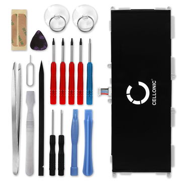 Batteri for Samsung Galaxy Tab 4 10.1 (SM-T530/SM-T531/SM-T533/SM-T535) - EB-BT530FBU 6000mAh reservebatteri + verktøy sett 17stk