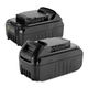2x Batteri DCB142, DCB141, DCB142, DCB140 3000mAh