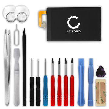 Batteri for BlackBerry KEYone, BlackBerry DTEK70, TLp034E1 3400mAh + Verktøy fra CELLONIC