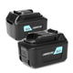 2x Batteri BL1021B, BL1040B, BL1041B, BL1015 4000mAh