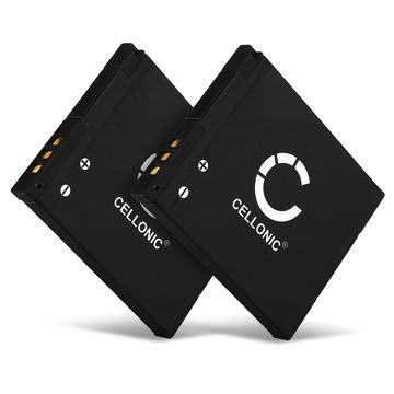 2x Batteri for Panasonic Lumix DMC-SZ3 DMC-SZ10 DMC-XS1 DMC-SZ8 DMC-SZ9 DMC-FS50 DMC-F5 DMC-XS3 Kameraer 600mAh fra CELLONIC