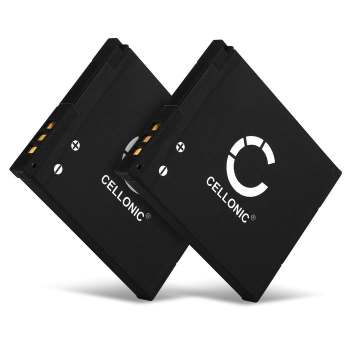 2x Batteri for Panasonic Lumix DMC-SZ3 DMC-SZ10 DMC-XS1 DMC-SZ8 DMC-SZ9 DMC-FS50 DMC-F5 DMC-XS3 Kameraer 600mAh fra CELLONIC