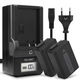2x Batteri NP-FW50 1030mAh + Lader