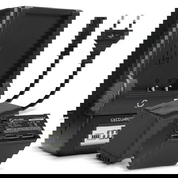 2x Batteri for Panasonic HC-V180 HC-V770 HC-V777 HC-V760 HC-V380 HC-VX980 HC-VXF990 HC-V770 Kameraer 4040mAh + Lader fra CELLONIC