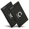 2x Batteri 1300mAh