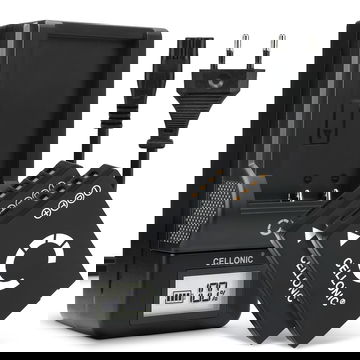 2x Batteri for Panasonic Lumix TZ10 TZ6 TZ7 TZ8 TZ18 TZ20 TZ25 TZ30 TZ31 TZ35 ZX1 DMWBCG10E Kameraer 890mAh + Lader fra CELLONIC