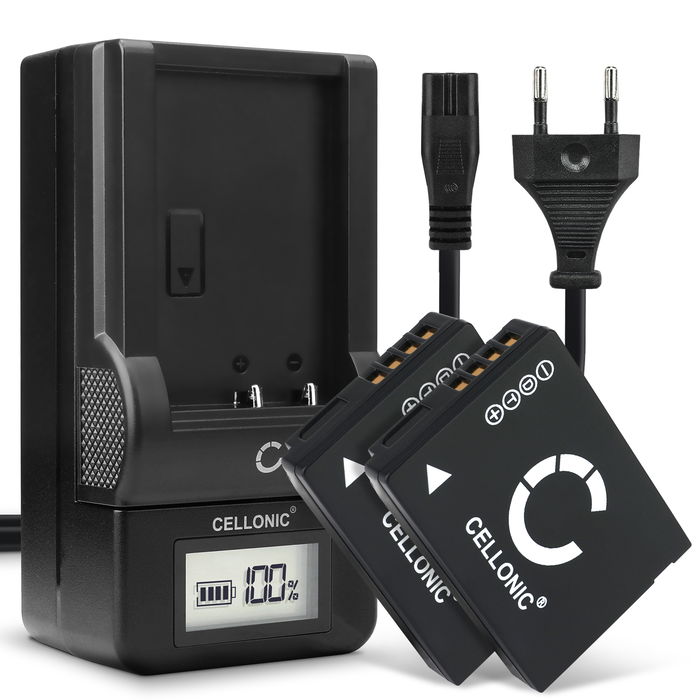 2x Panasonic DE-A66 Batteri