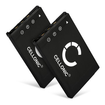 2x Batteri for Casio Exilim EX-Z75 Z3 Z4 Z6 Z7 Z11 Z12 Z15 Z18 Z60 Z70 Z77 EX-S770 S1 S2 S3 Kameraer 700mAh fra CELLONIC