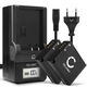 2x Batteri DMW-BLE9 DMW-BLG10 980mAh + Lader